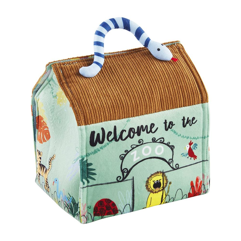 MudPie Kids Shoppe Baby Playsets My Zoo Plush Toys Set 8″ x 8″