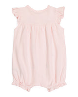 Girls Embroidered Sailboat Romper Set With Hair Bow
