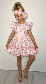 Bunny Blooms Girls Dress