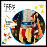 Space Stars Rockets Taggy Blanket Learning Lovey 14" x 18