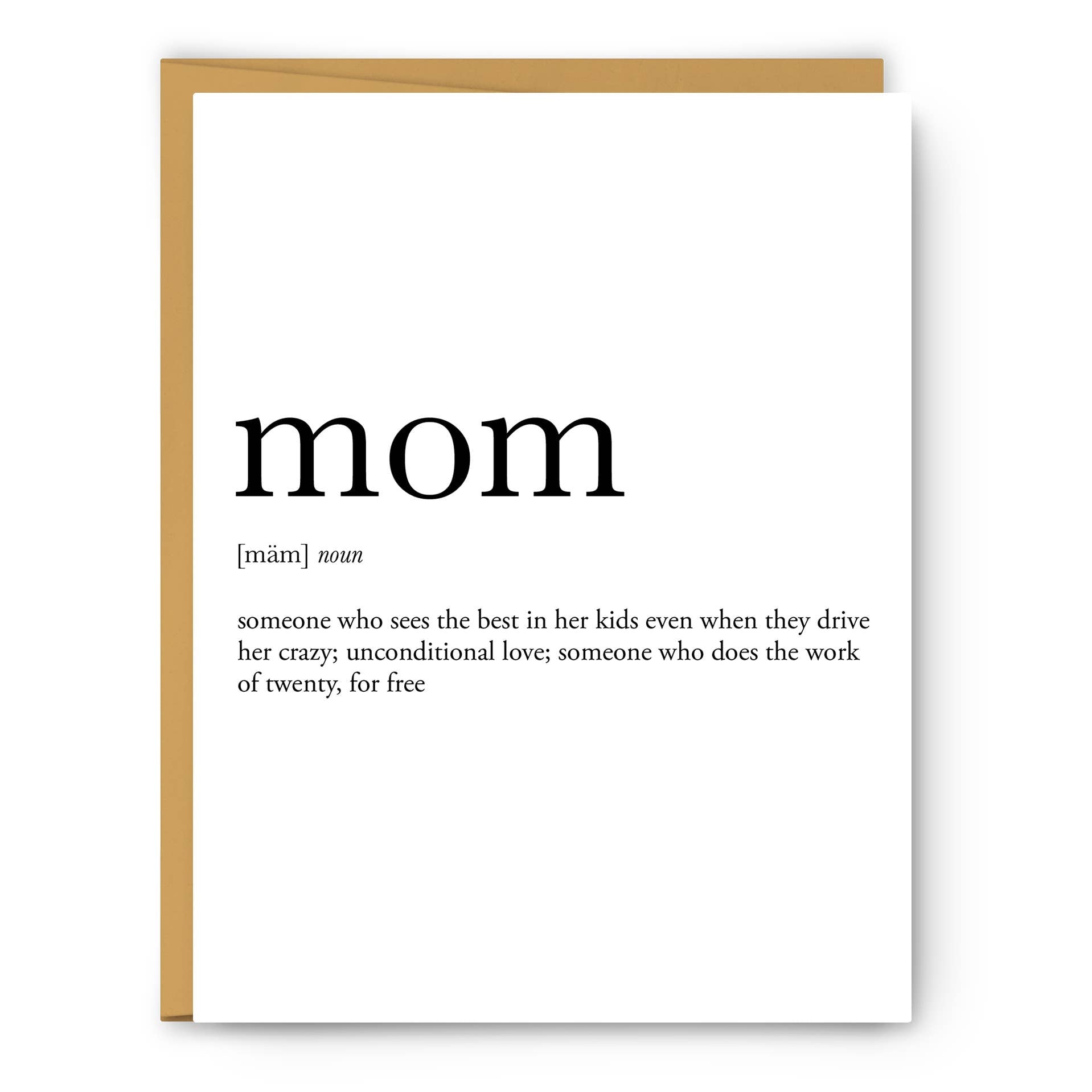 Mom Definition - Mother's Day Card