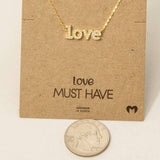 Love Pendant Necklace