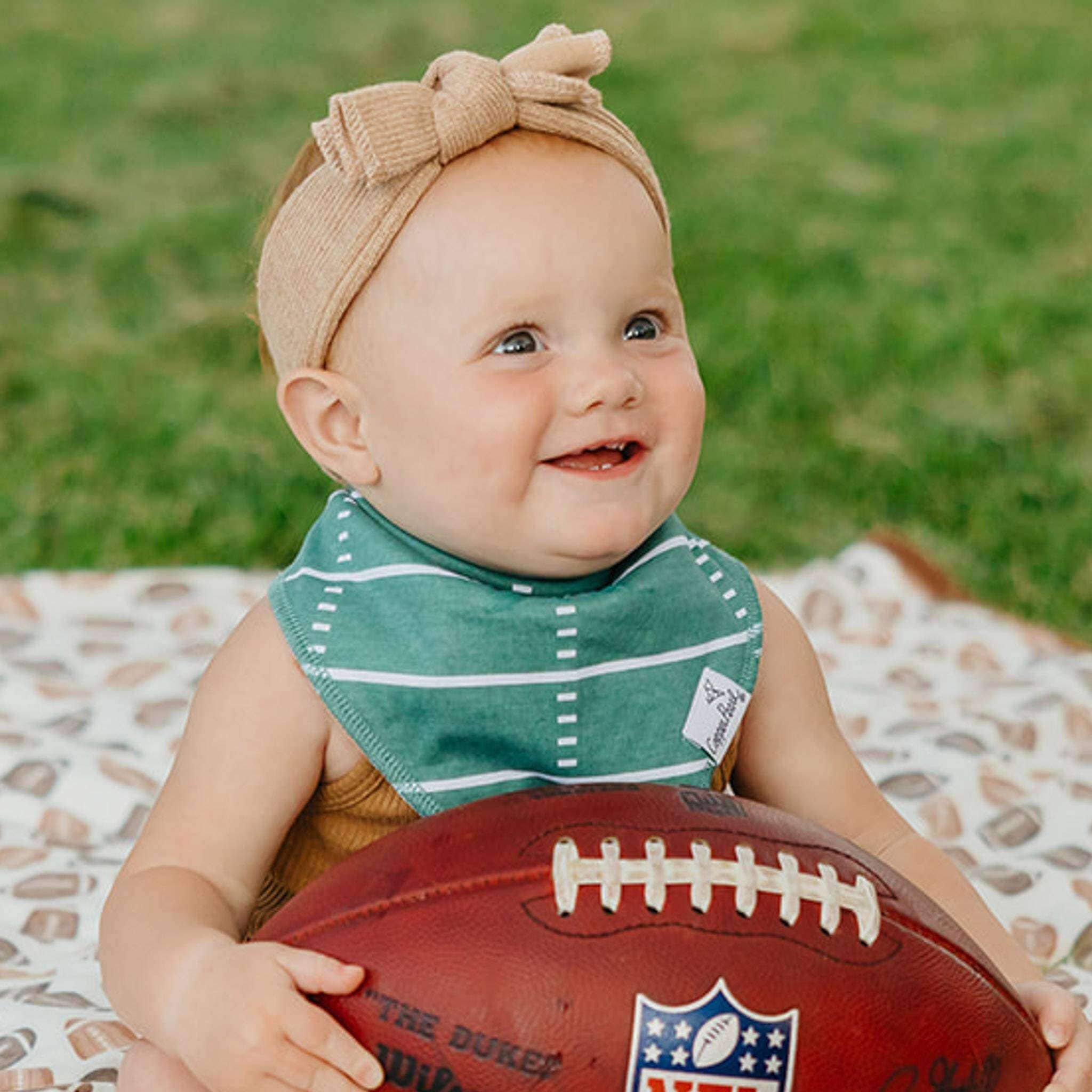 Copper Pearl | 4 Pack Baby Bandana Bibs - Blitz