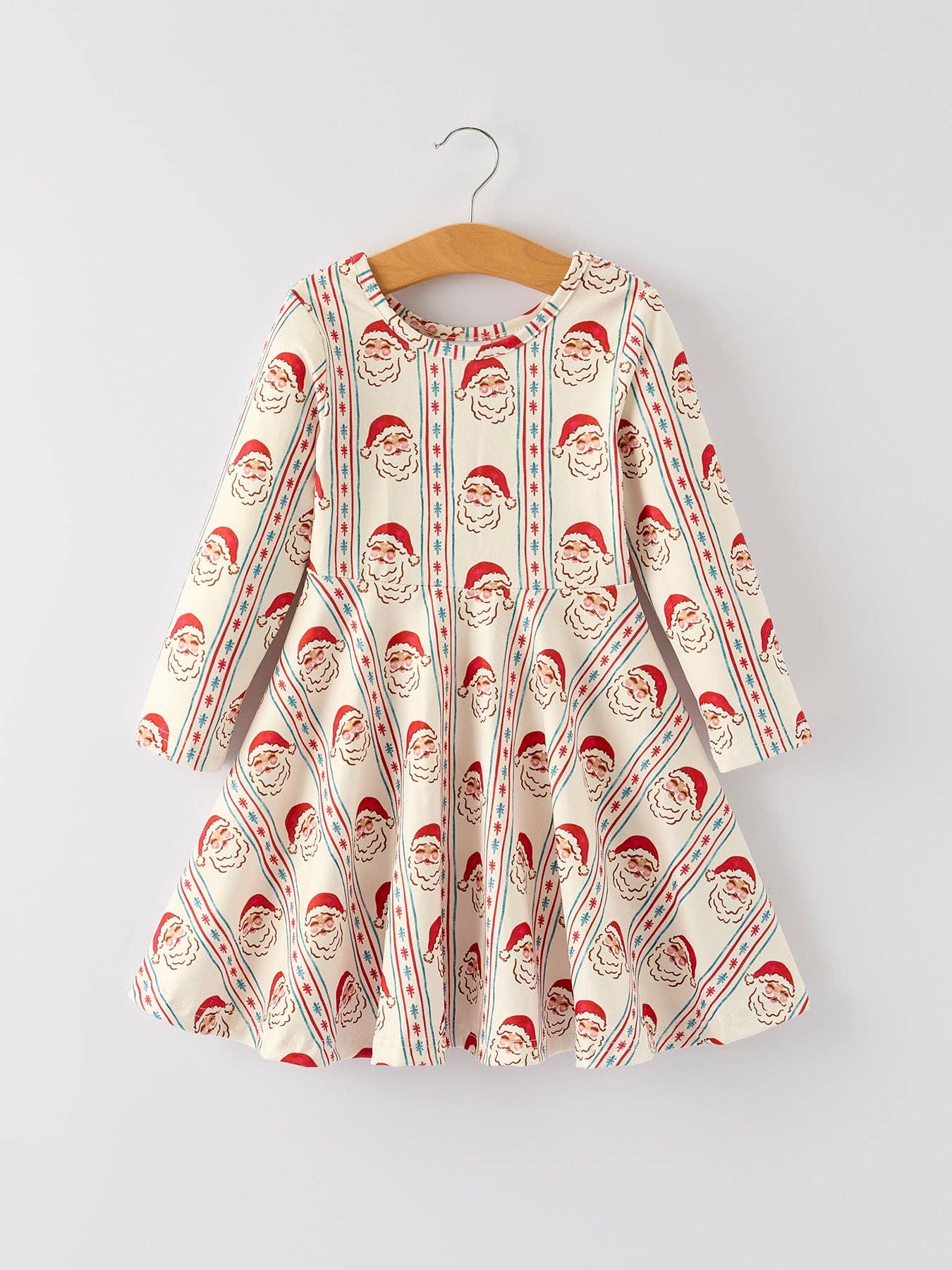 Santa Claus Pattern Christmas Baby Girls Dress