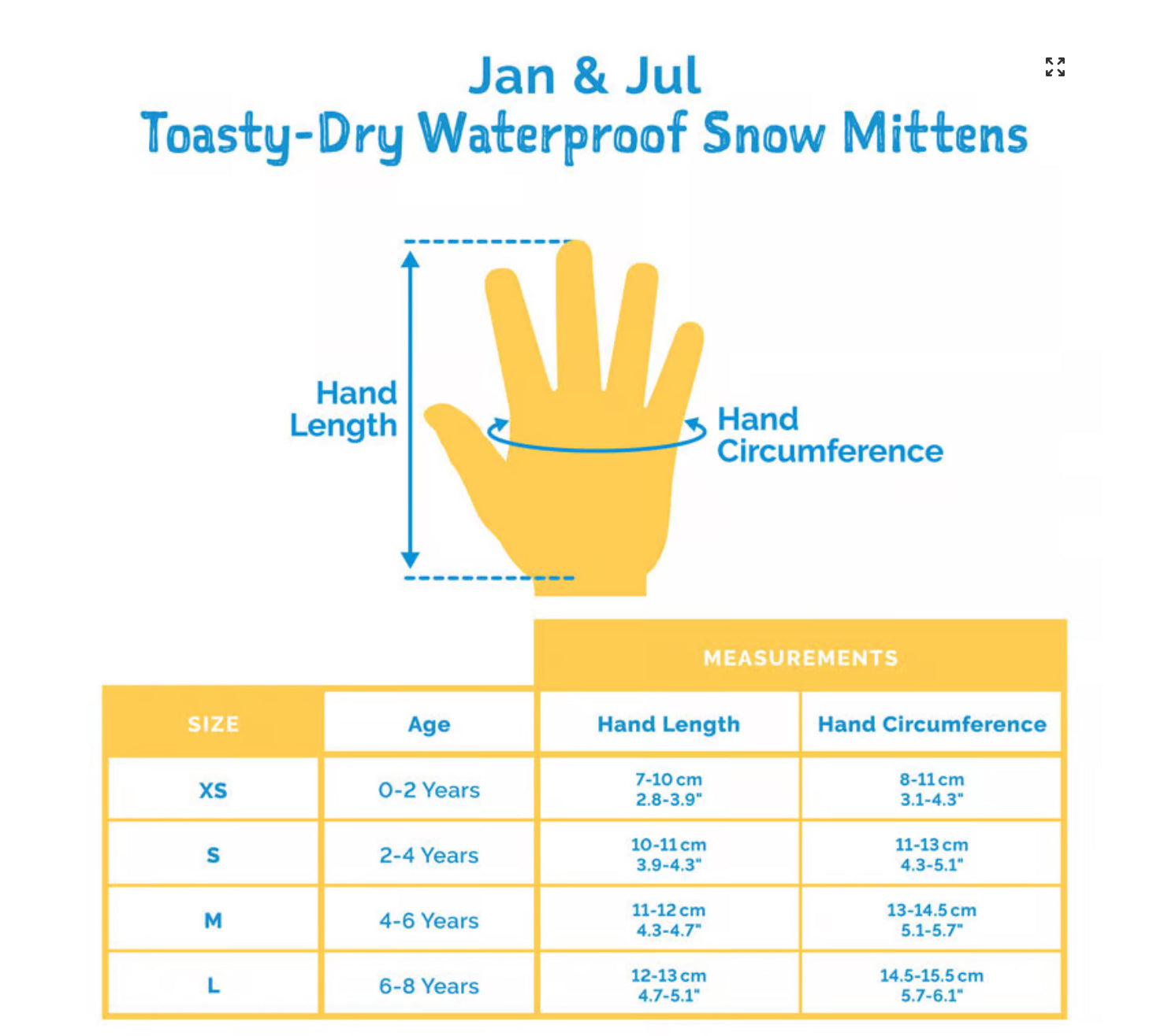 Jan & Jul  | Toasty-Dry Waterproof Mittens