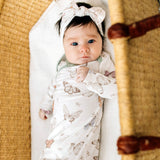 Copper Pearl | Newborn Knotted Gown - Luna