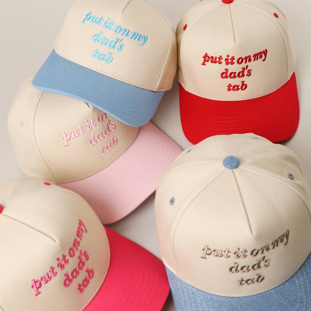 PUT IT ON MY DAD'S TAB Embroidery KIDS Trucker Hat