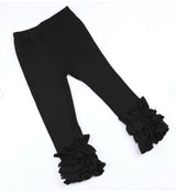 Black Ruffle Leggings