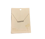 mama silver necklace