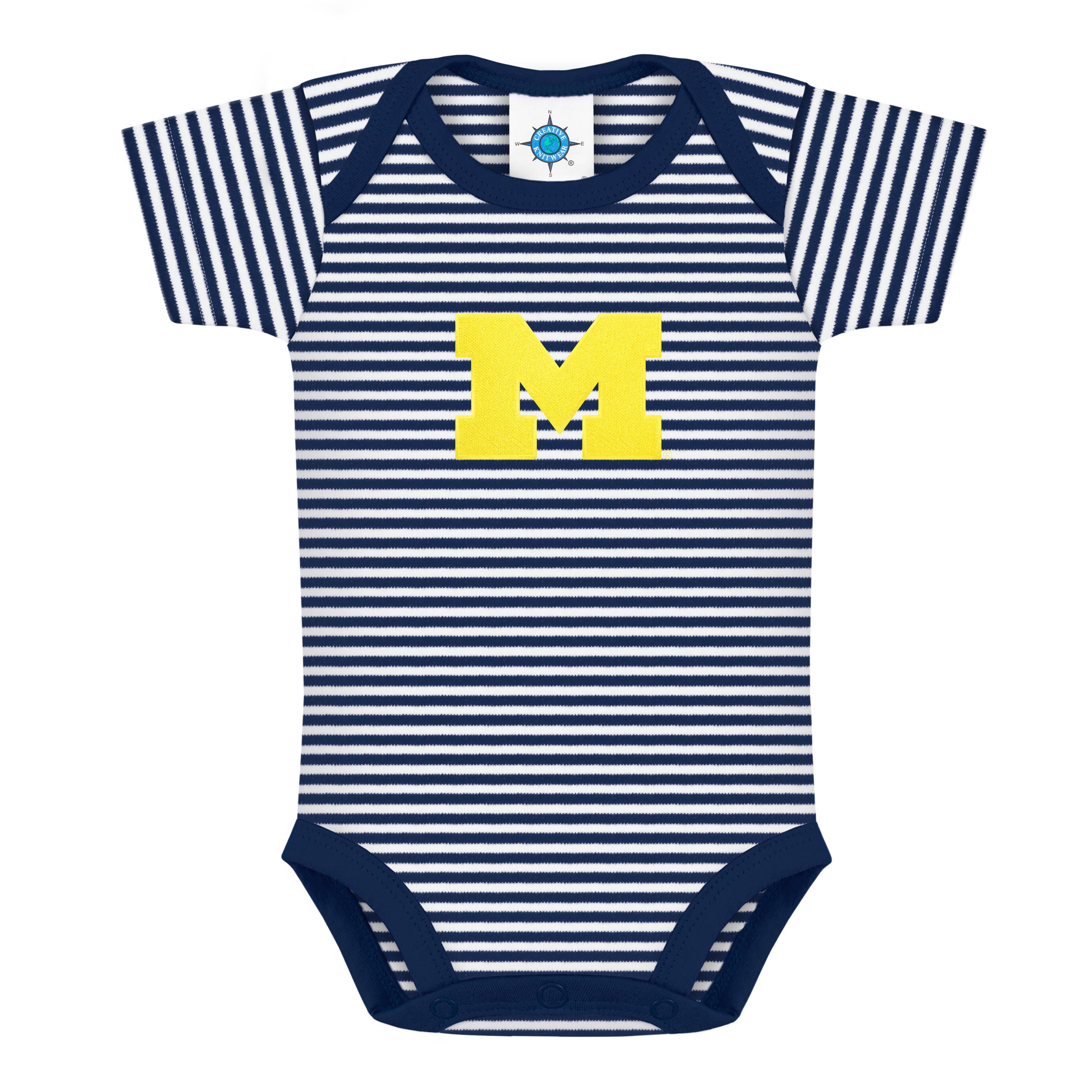 Michigan Wolverines Striped Infant Bodysuit