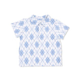 Blue Argyle - Polo with Casual Short