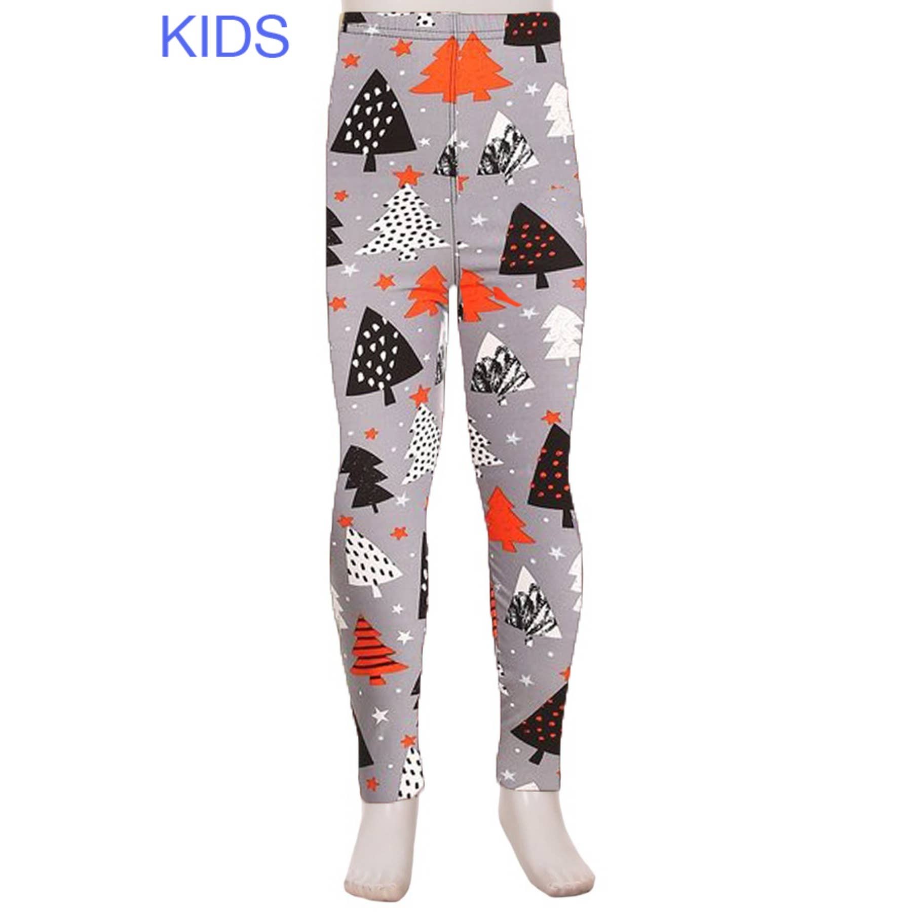 Kid's Buttery Soft Print Leggings - Christmas