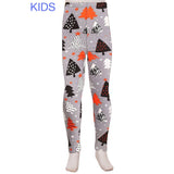 Kid's Buttery Soft Print Leggings - Christmas