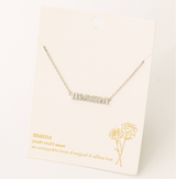 Dainty Mama Pendant Necklace
