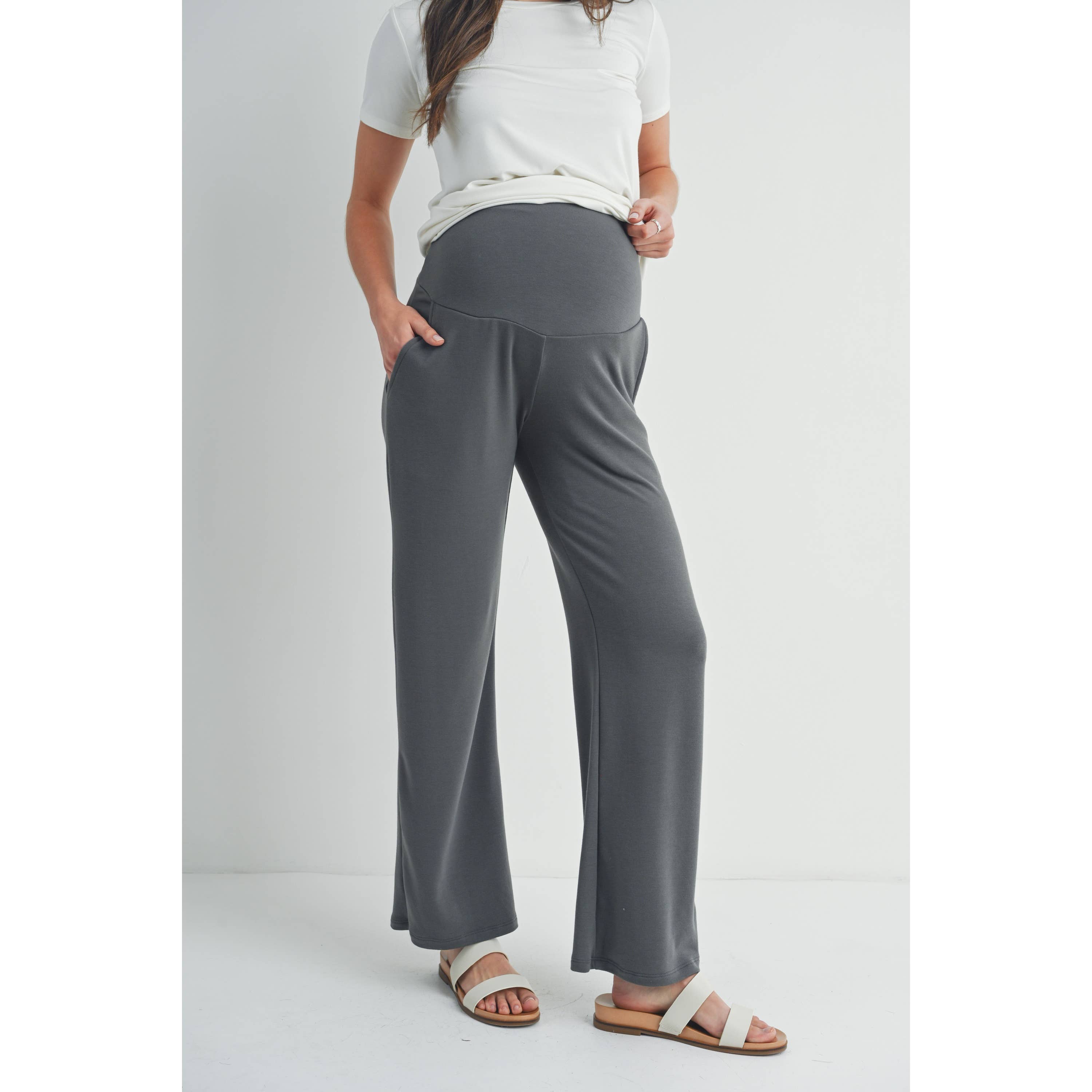 Straight Leg Maternity Terry Lounge Pants