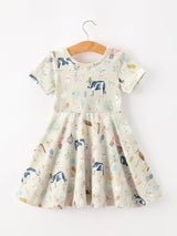 Farm Animal Twirl Girls Dress