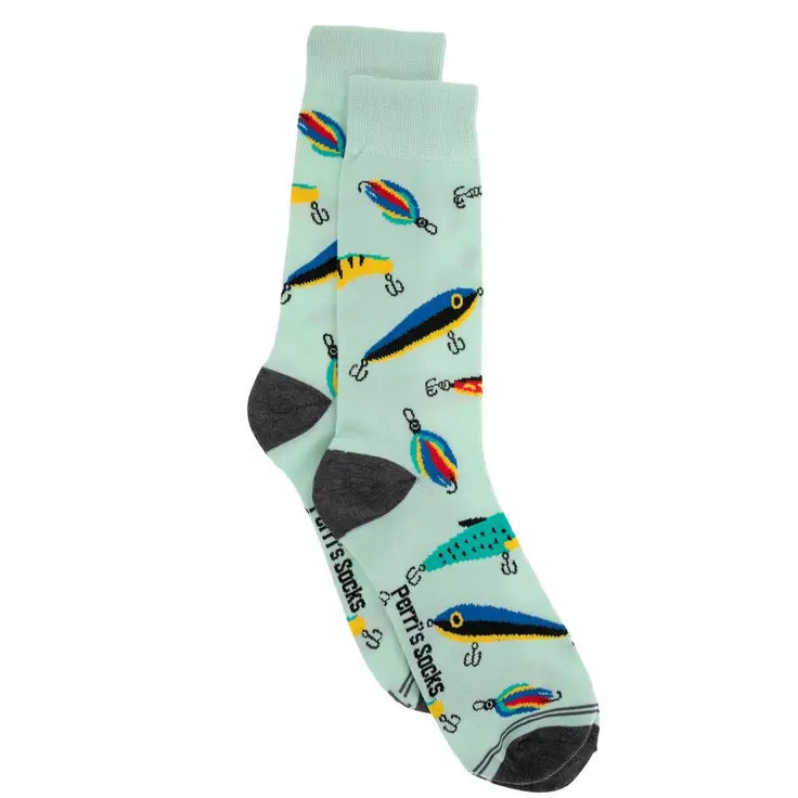 Fishing Lures Crew Socks