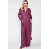 Maternity Maxi Jumpsuit & Long Maxi Wide Pants 2Piece Sets
