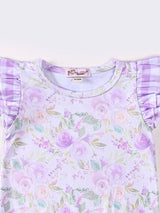 Wisteria Watercolor Baby Romper