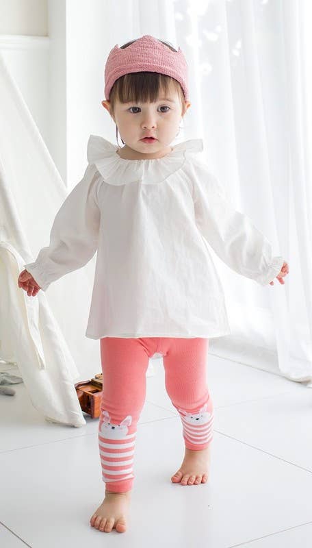 Vaenait Baby - Baby Leggings - Pink Bunny