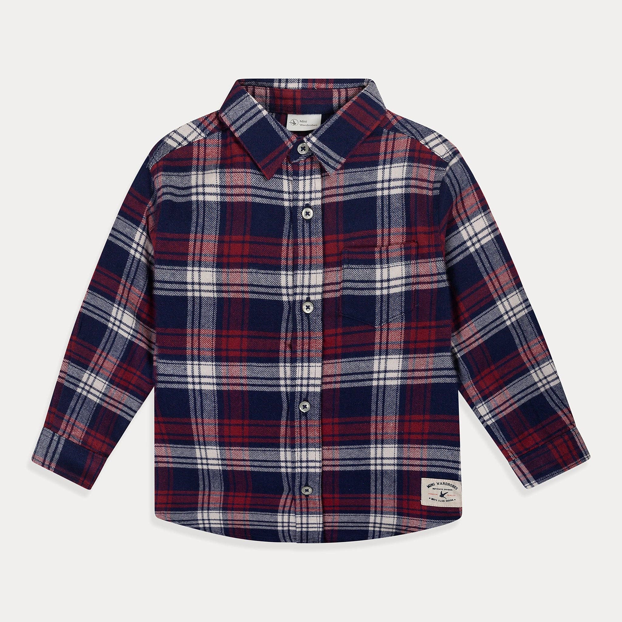 Mini Wardrobe- Toddler Botton Down Plaid Shirt