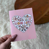 "Mom Life" Heart Modern Mother's Day Card