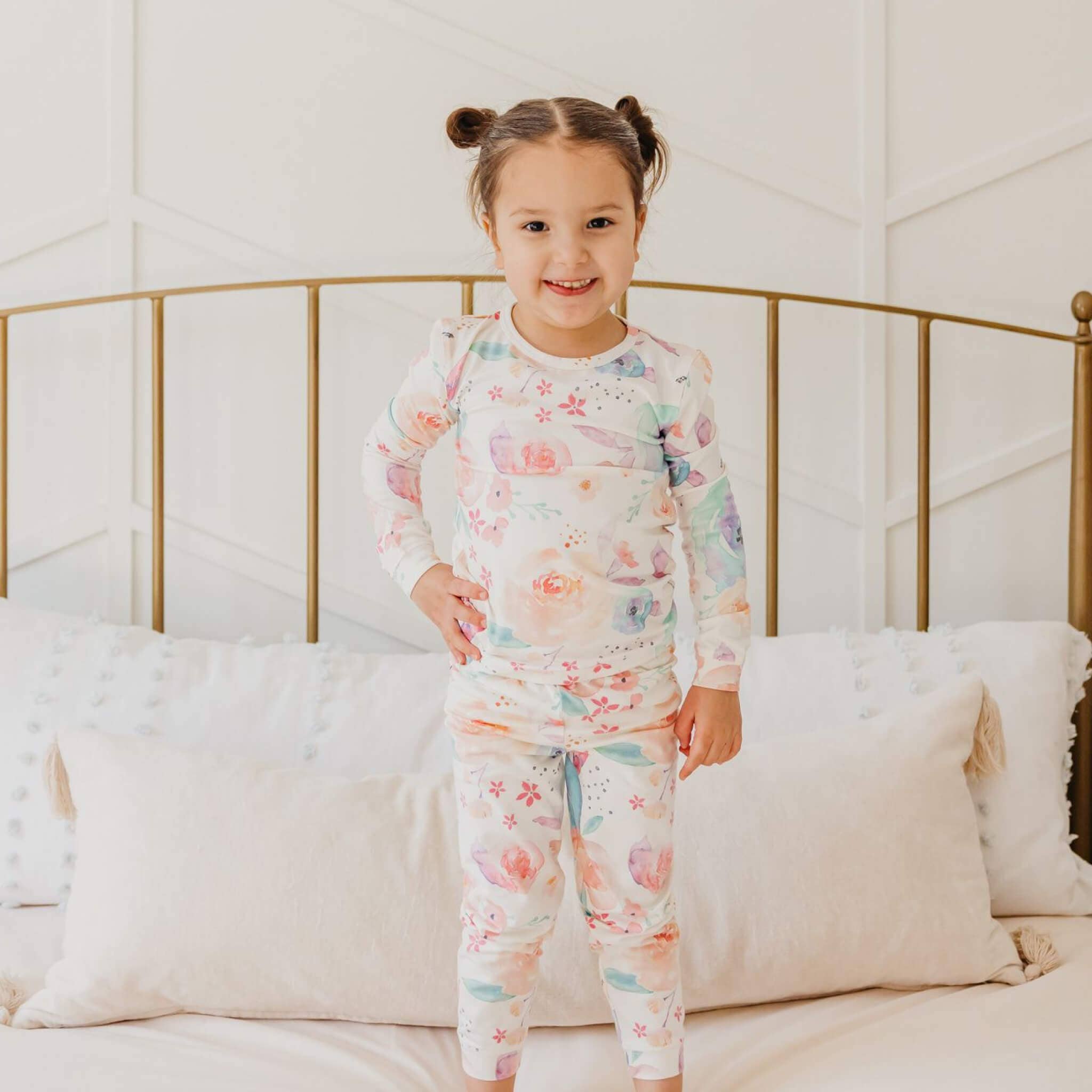 Copper Pearl 2pc Long Sleeve Pajama Set - Bloom