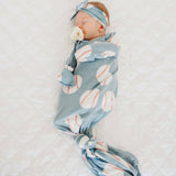Copper Pearl Newborn Knotted Gown - Slugger