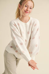 TWEEN KIDS GIRLS CREW NECK SWEATER  (7-14)