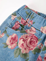 Floral Denim Flare Jeans