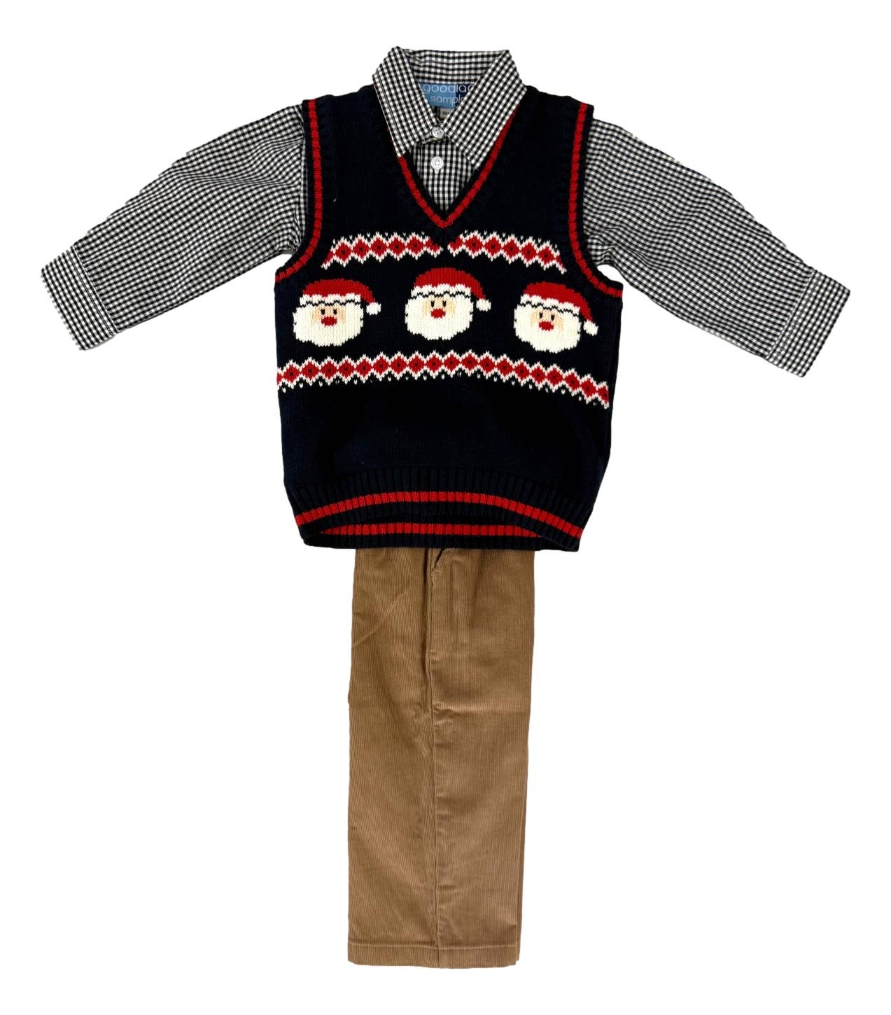 Toddler Boys Holiday Sweater Vest Set