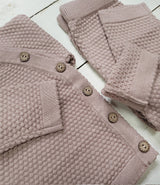 Noah Cotton Knit 2pc Shirt and pants Baby Outfit Set