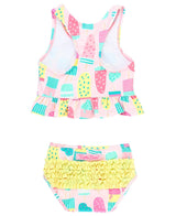 Girls Ice Cream Social Peplum Tankini