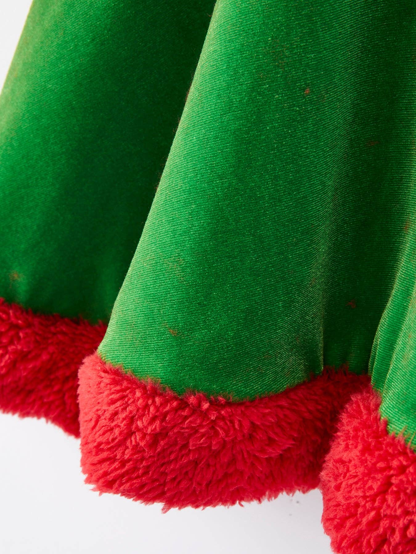 Rylee Faith Designs - Christmas Green Velvet Girls Dress with hat