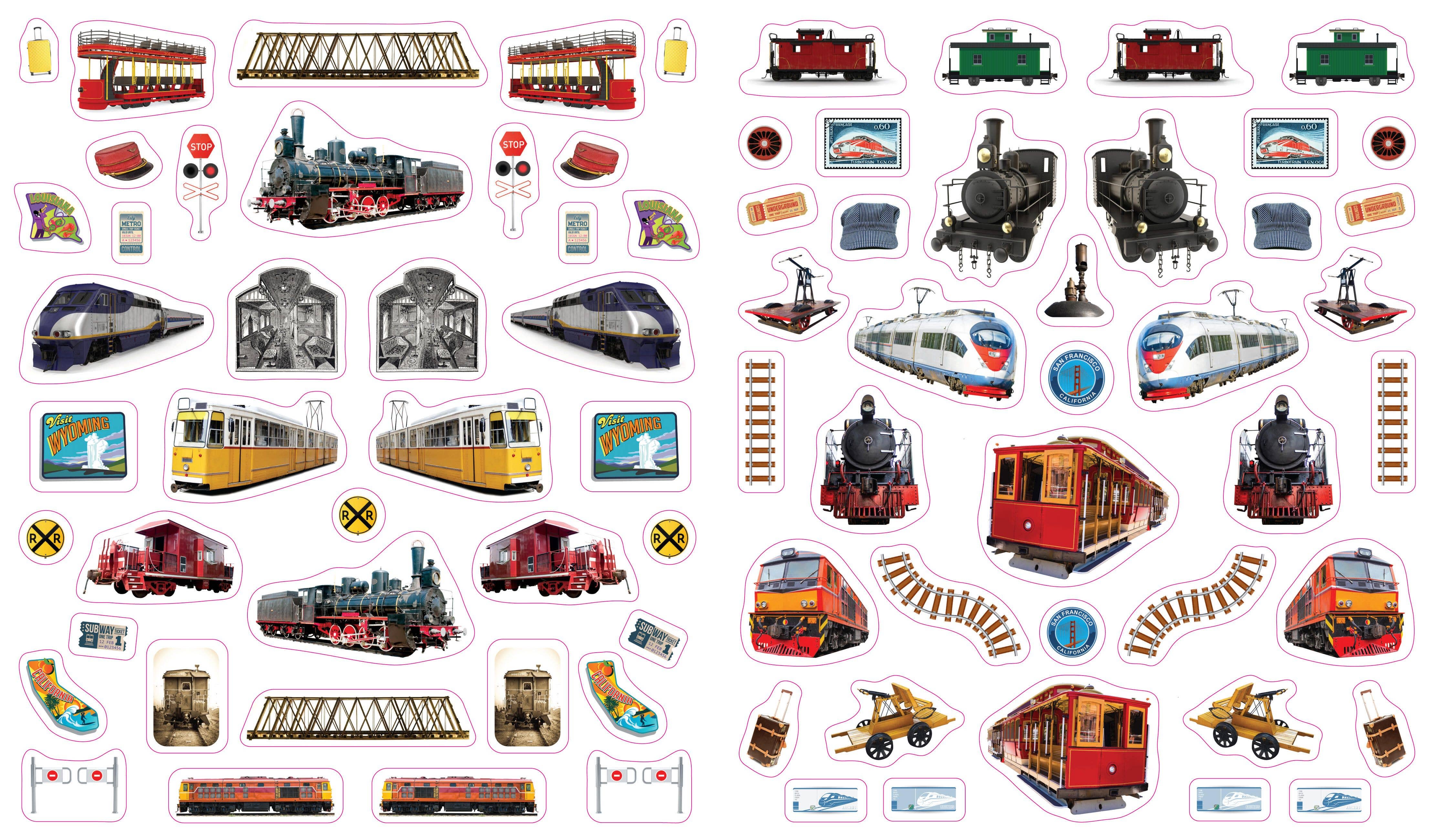 Eyelike Stickers: Trains