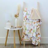 Farm Animal Minky Blanket