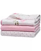Little Me 3 Pack Cotton Muslin Swaddle Blankets-Vintage Rose