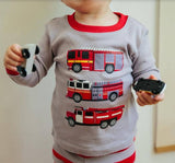 Fire Engine Long Sleeve Pajama Set