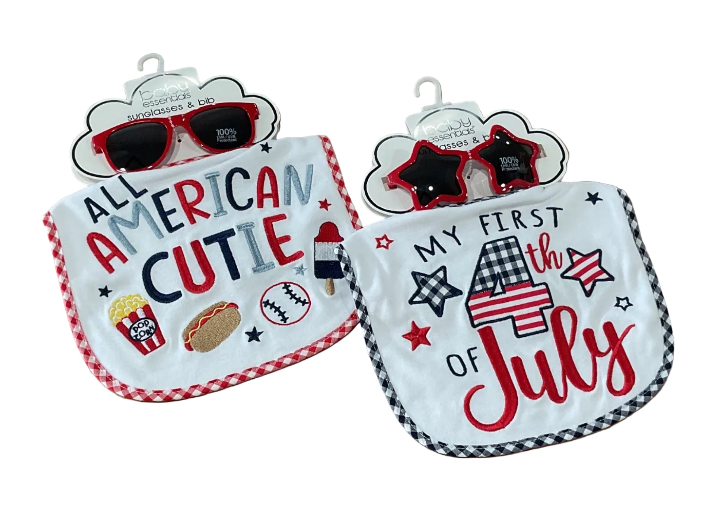 Baby Essentials | Patriotic Bib & Sunglasses Set