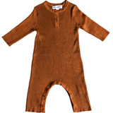 Camel Knit Long Sleeve Bodysuit - Infant