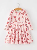 Peppermint Candy Long Sleeve Twirl Dress