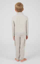 Toddler Boys Melange Fleece Half Zip and Jogger