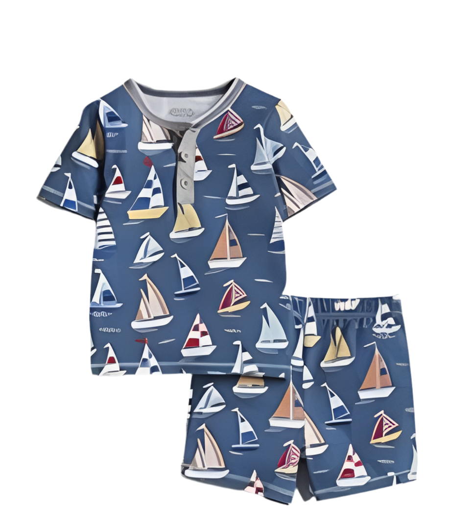 MUD PIE | Sail Boats Pajamas - 4T