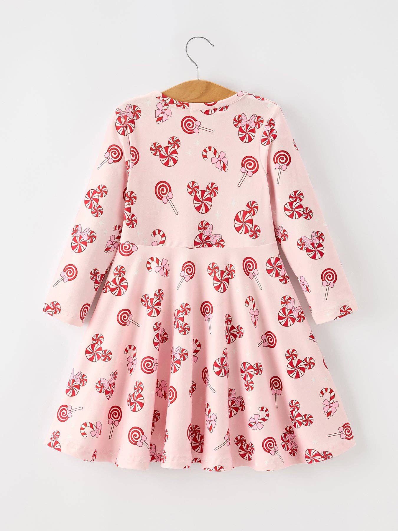 Peppermint Candy Long Sleeve Twirl Dress