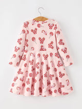 Peppermint Candy Long Sleeve Twirl Dress