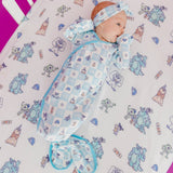 Newborn Knotted Gown - Monsters, Inc. Medley