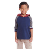 Kids Hooded Colorblocked Jersey Tee