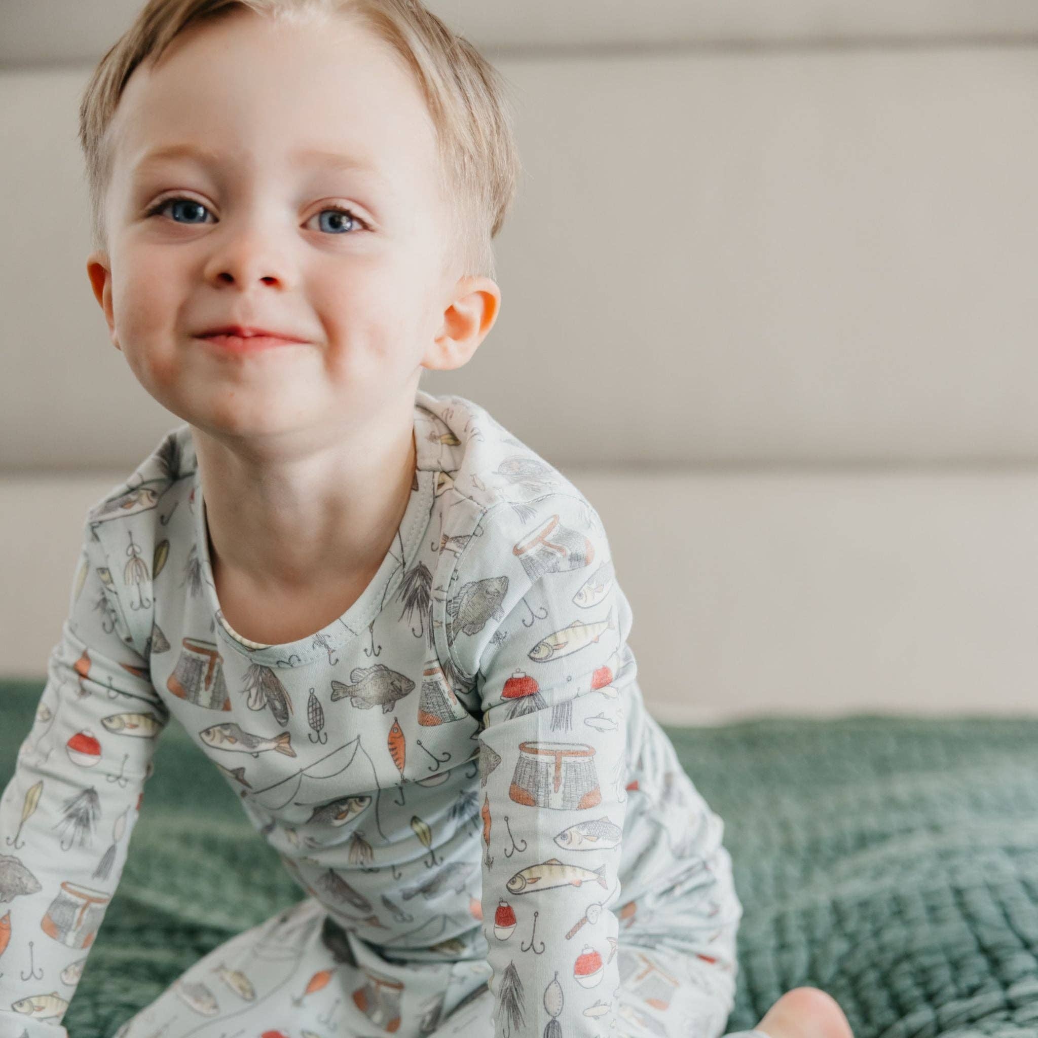 Copper Pearl 2pc Long Sleeve Pajama Set - Trout