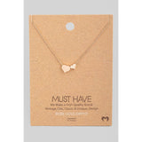 Mini Double Heart Pendant Necklace