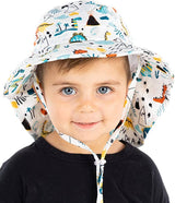 Infant/Toddler Patterned Bucket Hat - Dinosaurs & Volcanoes